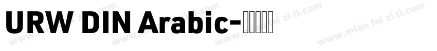 URW DIN Arabic字体转换